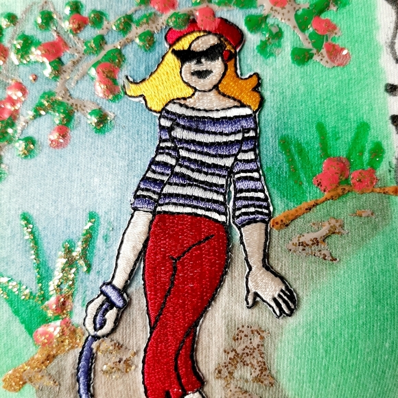 HAND PAINTED VTG GRAPHIC TEE SHIRT - Picture 6 of 11